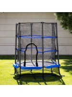 Детски батут Chipolino - Up & Down, 130 cm, син
