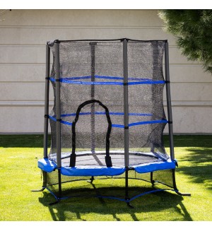 Детски батут Chipolino - Up & Down, 130 cm, син