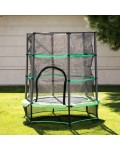 Детски батут Chipolino - Up & Down, 130 cm, зелен