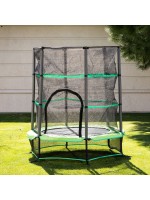 Детски батут Chipolino - Up & Down, 130 cm, зелен
