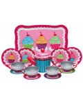 Детски чаен сервиз  - Cupcake, 15 части, метален