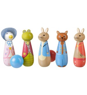 Детски дървен боулинг Orange Tree Toys Peter Rabbit