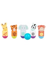 Детски дървен боулинг Orange Tree Toys - Животните от джунглата