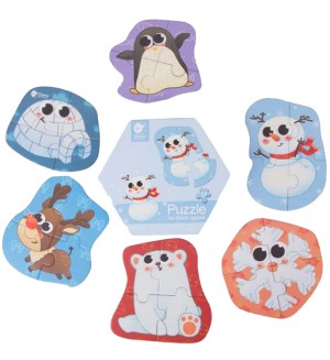 Детски дървен пъзел Classic World - Снежна приказка Детски дървен пъзел Classic World - Снежна приказка