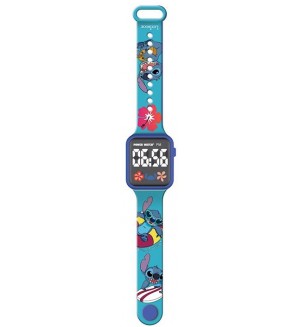 Детски дигитален часовник Lexibook - Stitch, с LED дисплей