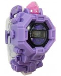 Детски електронен часовник Raya Toys - Робот Трансформер, лилав