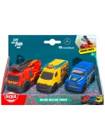 Детски игрален комплект Dicki Toys - Микро спасителна служба, 8 cm