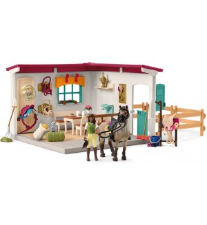 Детски игрален комплект Schleich Horse Club - Стая за почивка в конюшнята