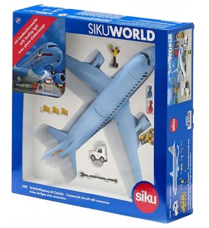 Детски игрален комплект Siku - Самолет с аксесоари