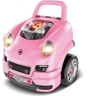 Детски интерактивен автомобил Buba - Motor Sport, розов
