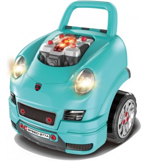 Детски интерактивен автомобил Buba - Motor Sport, син