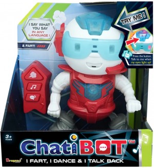 Детски интерактивен робот Dragon-I Toys - ChatiBOT, червен