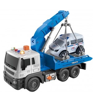 Детски камион пътна помощ Raya Toys - С музика и светлини, 1:16 Детски камион пътна помощ Raya Toys - С музика и светлини, 1:16