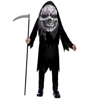 Детски карнавален костюм Amscan - Grim Reaper Big Head, 10-12 години Детски карнавален костюм Amscan - Grim Reaper Big Head, 10-12 години