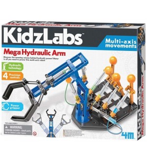 Научен комплект 4М Kidz Labs - Млад инженер, хидравлична ръка