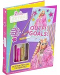 Детски комплект Barbie - Направи си картина с брокат и кристали