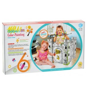 Детски комплект GОТ - Приказен замък за сглобяване и оцветяване