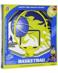 Детски комплект GT - Баскетболно табло за стена с топка и помпа, синьо