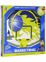 Детски комплект GT - Баскетболно табло за стена с топка и помпа, синьо