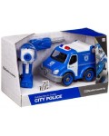 Детски комплект Raya Toys - Полицейски бус City Policе, сглобяем
