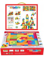 Детски комплект Raya Toys - Строителни блокчета, 80 елемента