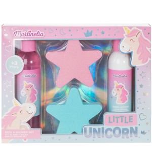 Детски комплект за баня Martinelia - Little Unicorn, 4 части