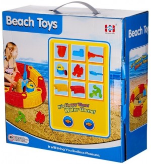 Детски комплект за пясък GT - Замък, 15 части