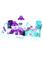 Детски комплект за сервиране Smoby Frozen 2 - Количка и поднос
