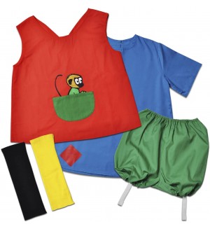 Детски костюм на Пипи Дългото чорапче Pippi, 2-4 години