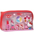 Детски козметичен комплект Air Val - Hello Kitty, в несесер
