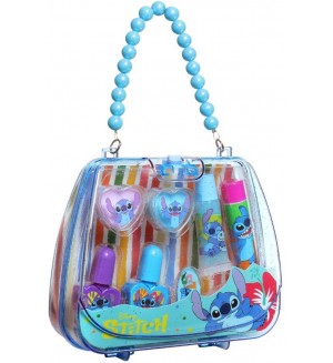Детски козметичен комплект Air Val - Stitch, в чантичка 