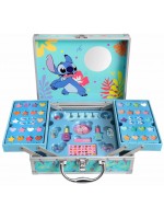 Детски козметичен комплект Air Val - Stitch, в куфарче на две нива