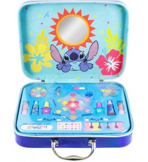 Детски козметичен комплект AirVal - Stitch, в куфарче