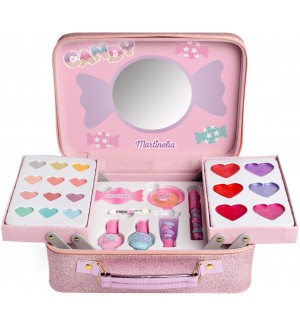 Детски козметичен комплект Martinelia - Candy, куфарче на две нива Детски козметичен комплект Martinelia - Candy, куфарче на две нива