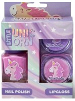 Детски козметичен комплект Martinelia - Little Unicorn, 3 броя 