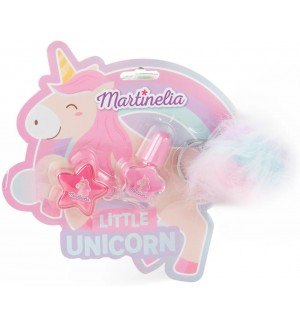 Детски козметичен комплект Martinelia - Little Unicorn, 3 части