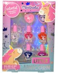 Детски козметичен комплект Martinelia - Little Unicorn, 7 части
