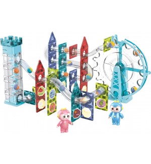 Детски магнитен конструктор Sonne - Canti, със звук, 118 части