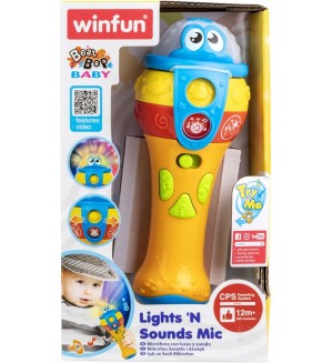 Детски микрофон WinFun - Със звук и светлини 