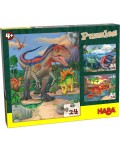 Детски пъзел 3 в 1  Haba - Динозаври
