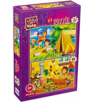 Детски пъзел Art Puzzle 2 в 1 - Летни забавления