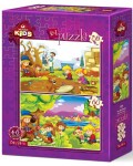 Детски пъзел Art Puzzle 2 в 1 - Малки градинари