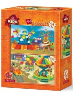 Детски пъзел Art Puzzle 2 в 1 - Забавления