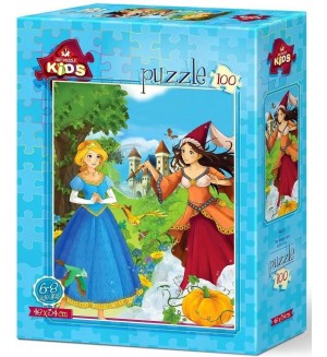 Детски пъзел Art Puzzle от 100 части - Принцеси