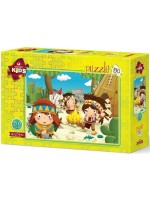 Детски пъзел Art Puzzle от 50 части - Малки индианци