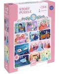 Детски пъзел Djeco Story Puzzle - Пепеляшка, 54 части