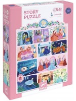 Детски пъзел Djeco Story Puzzle - Пепеляшка, 54 части Детски пъзел Djeco Story Puzzle - Пепеляшка, 54 части