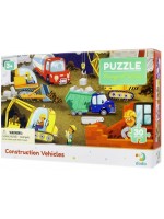 Детски пъзел Dodo Transport Series - Строителни превозни средства, 30 части