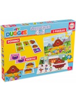 Детски пъзел Educa от 2 x 25 части - Hey Duggee, домино и мемори