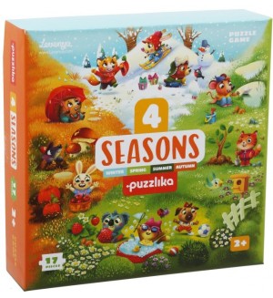 Детски пъзел Puzzlika от 17 части - 4 сезона